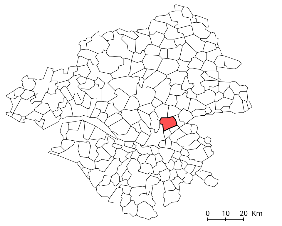 Localisation de Carquefou en Loire-Atlantique
