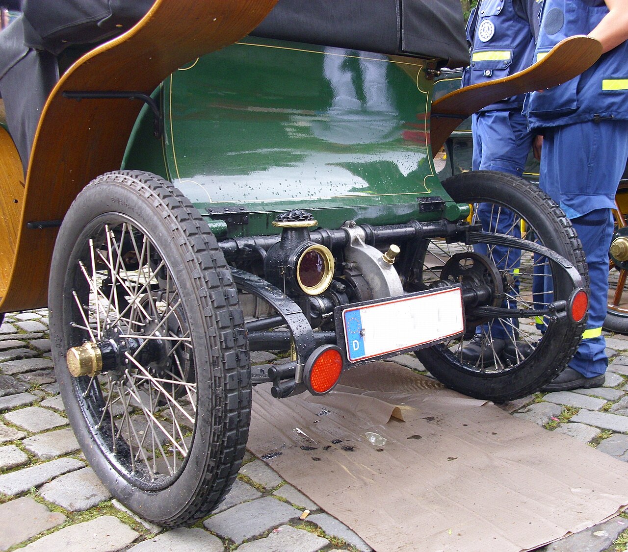 Détail mécanique d'une De Dion-Bouton de 1900
