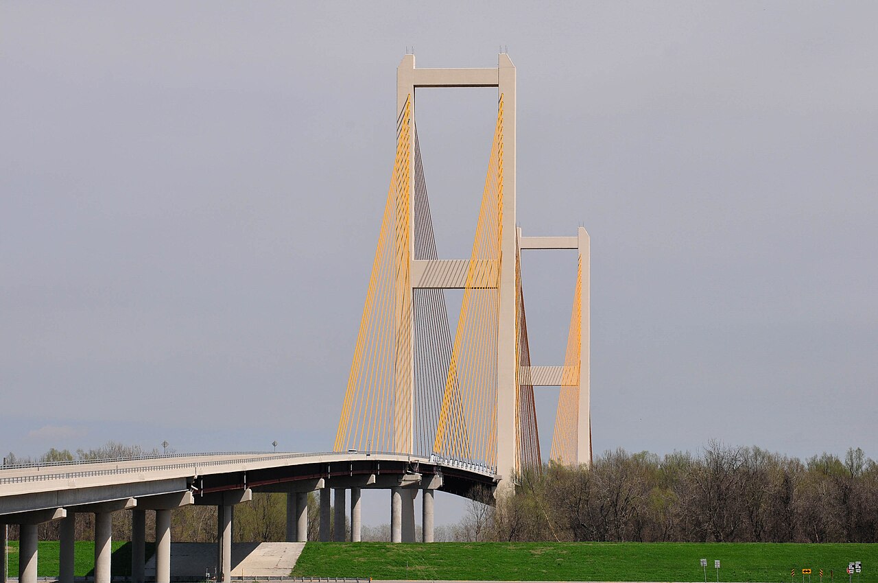Le pont John James Audubon sur le Mississippi